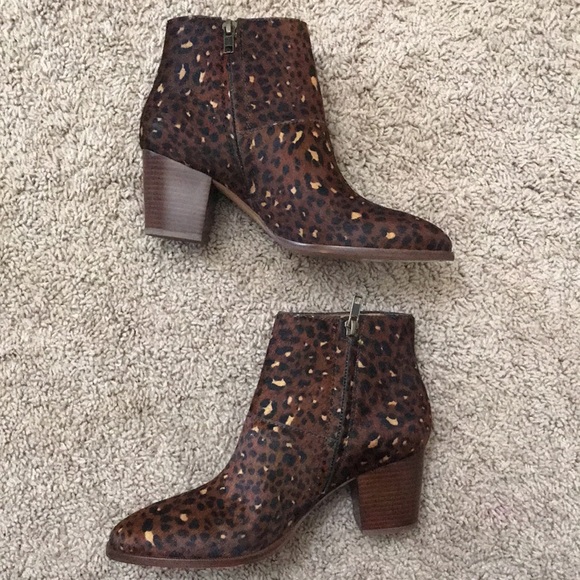 Brand new madewell calf hair leopard boots - Picture 2 of 3